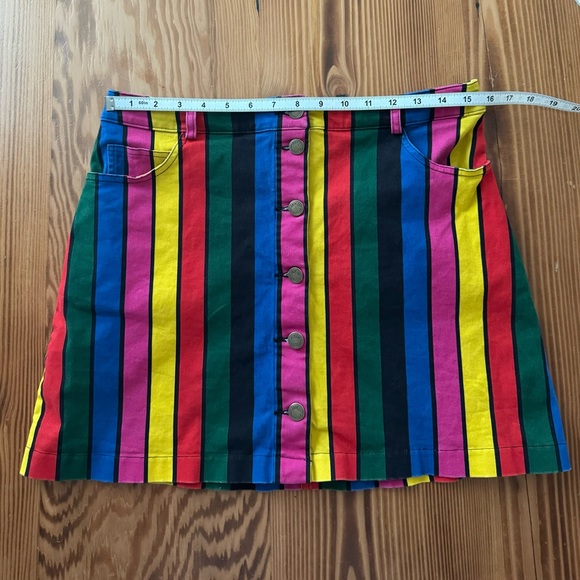 Lazy Oaf Stripy Button Skirt - Picture 8 of 9